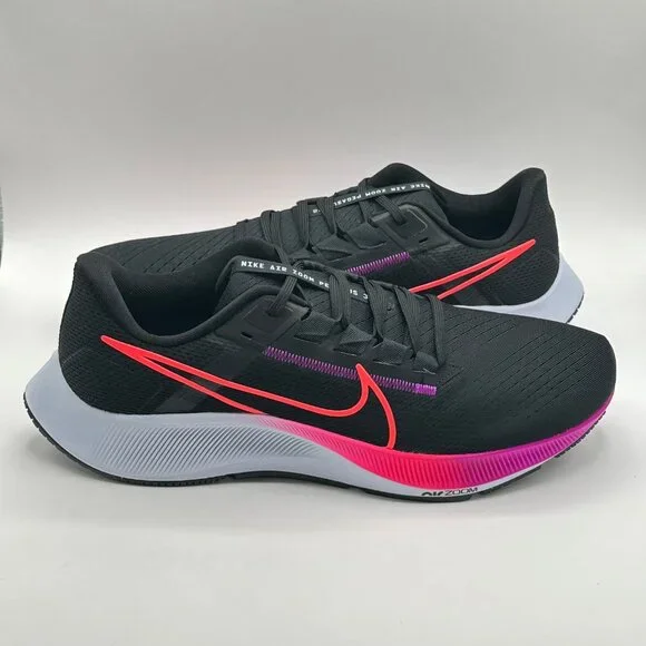 Men's Nike Air Zoom Pegasus 38  Black Hyper Violet CW7356-011 Size 12 - Picture 9 of 12